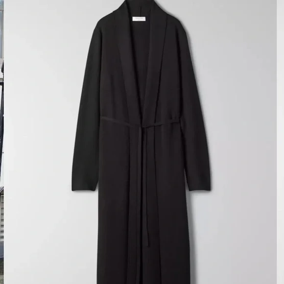 Babaton Aritzia Kirby Black Knit Robe Cardigan - Picture 5 of 6